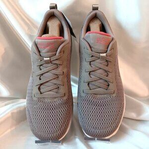 NWT~SKECHERS WOMENS GO WALK SNEAKERS ULTRA GO CUSHION MACHINE WASH TAUPE SZ 8